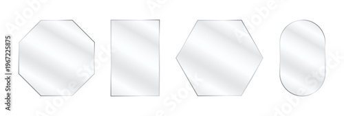 Transparent glossy monitor overlay with reflective glass surface and a bright clean display panel.