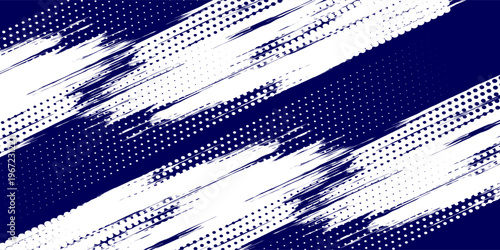 Dots halftone white and blue color pattern gradient grunge texture background. Dots pop art comics sport style vector illustration vector grunge
