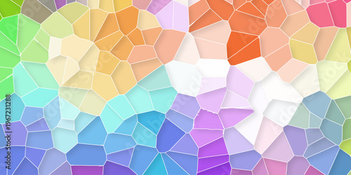 Abstract crystalized broken glass and lines background. Pastel light mint colors stone tile pattern. Cement kitchen decor. Mint marble bath floor. Fabric vintage print. vector illustration.