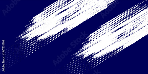 Dots halftone white and blue color pattern gradient grunge texture background. Dots pop art comics sport style vector illustration vector grunge