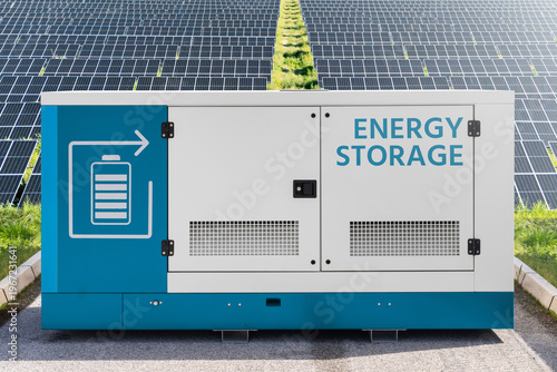 Renewable energy power station with energy storage