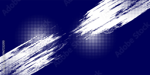 Dots halftone white and blue color pattern gradient grunge texture background. Dots pop art comics sport style vector illustration vector grunge