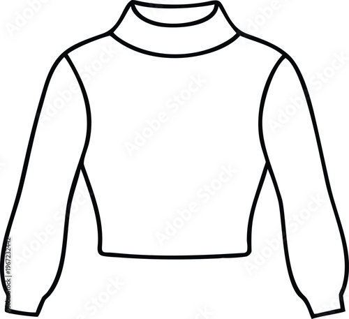 Cozy Womens Long Sleeve Turtleneck Sweater Outline for Winter Fashion Collections
