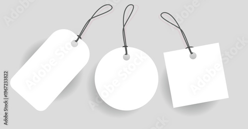  discount label Blank with various shape Vector