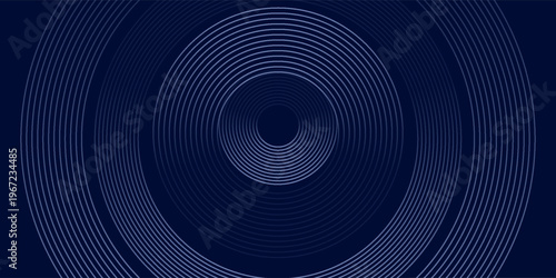 abstract dark blue background with circles. Vector Eps10