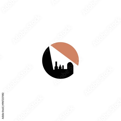 Landmark vector logo illustration design