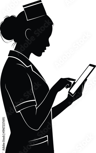 Silhouette of a woman with a book a moment of quiet reflection