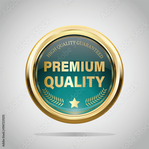 Premium quality gold seal a symbol of excellence and superior standards