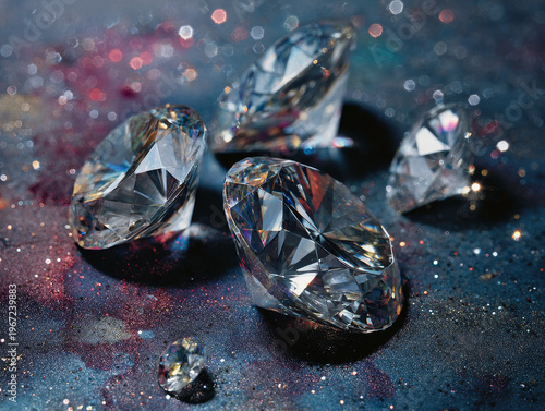 Dazzling Diamond: Luxurious and Expensive Gemstone Sparkling with Opulence and Brilliance