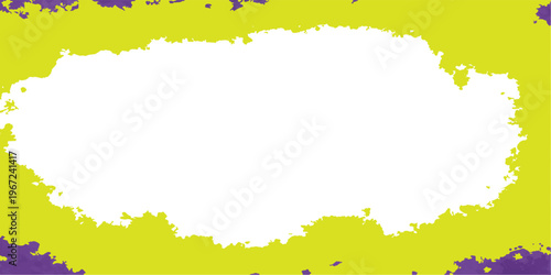 Abstract watercolor background featuring a colorful nature landscape with green grass and floral textures on paper with blank space for a summer design