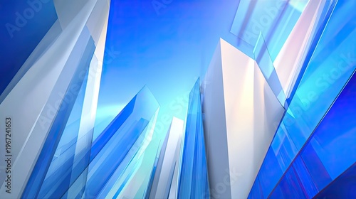 modern cityscape skyscrapers