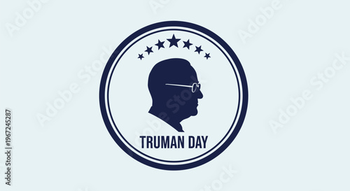 Truman Day Logo Silhouette Head.