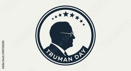 Truman Day Logo Silhouette Portrait.