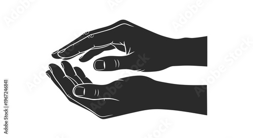 Hands holding small insect creature.