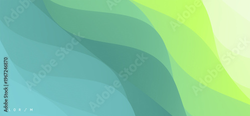 Dynamic effect. Abstract wavy background. Gradient colour. Vector for brochure, poster, cover, card, presentation, flyer or banner.