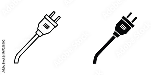 Comparison of two different electrical plug designs for power adapters