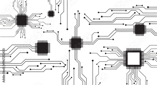  circuit board with components