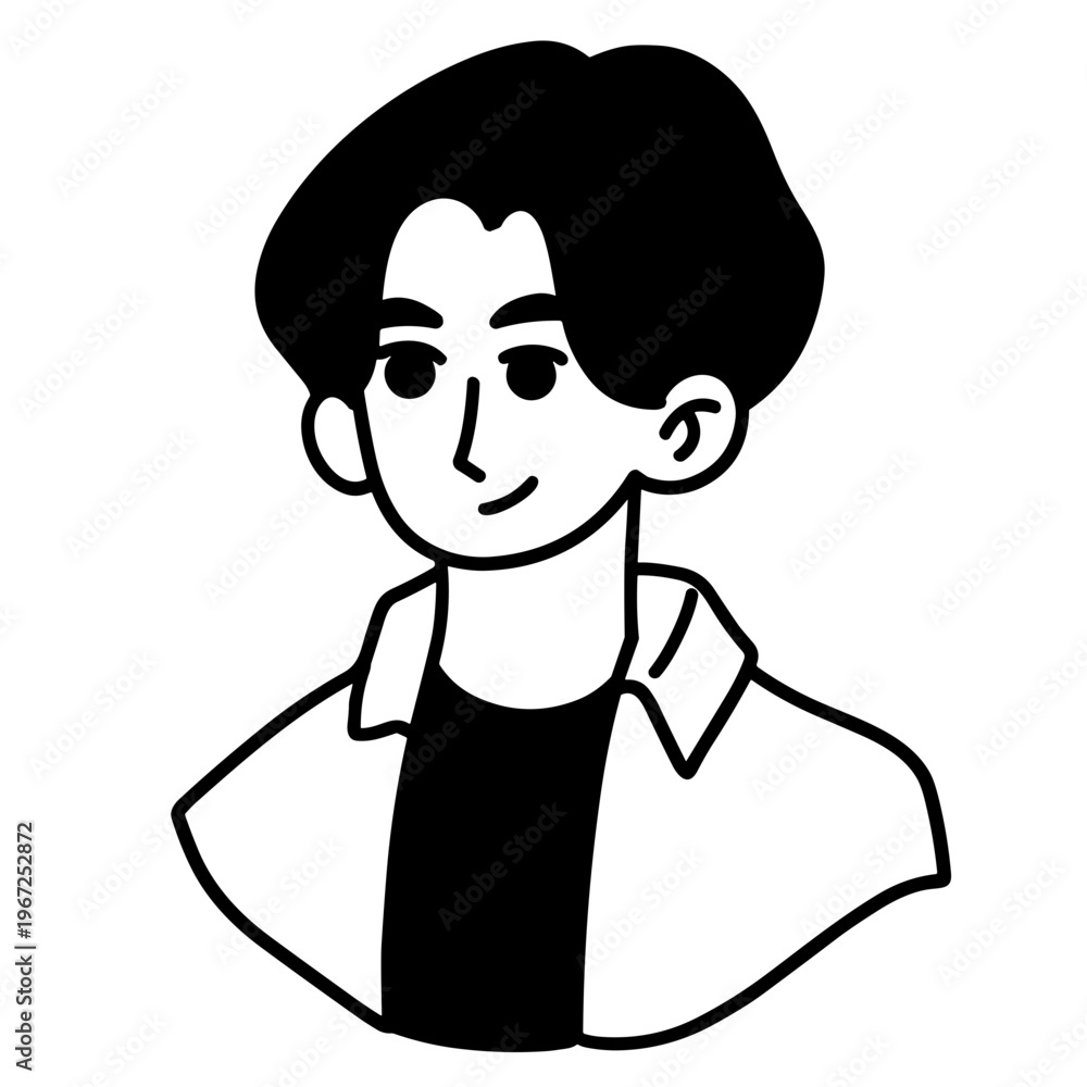 Obraz premium man avatar icon illustration