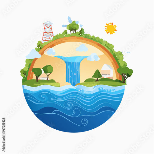 Wasserkreislauf Natur