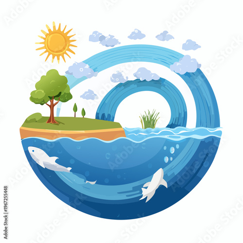 Wasserkreislauf Natur