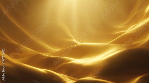 Golden fabric texture with sunlight