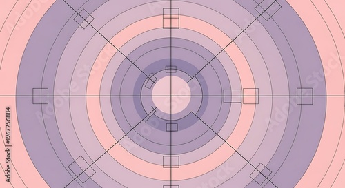 Geometric Pattern Design with Concentric Circles.