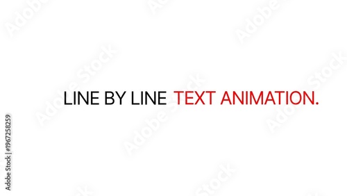 Line By Line Text Animation