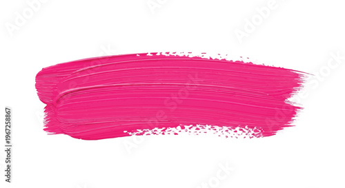 Bright pink paint brush stroke