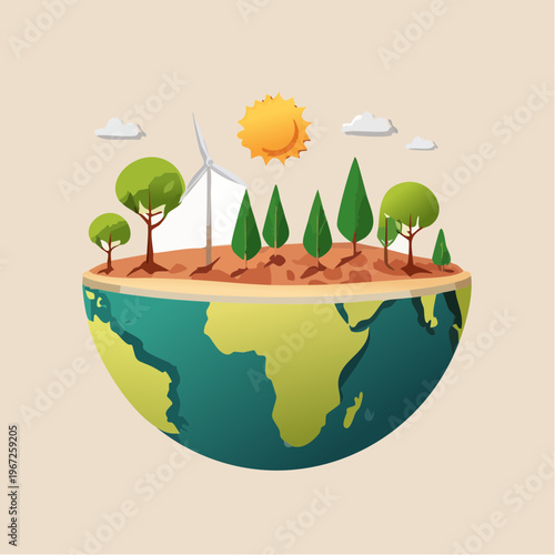 Sustainable Earth Concept