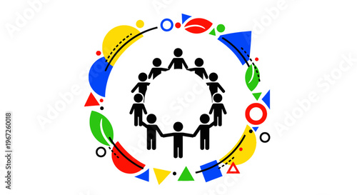 Diverse group of people standing together.