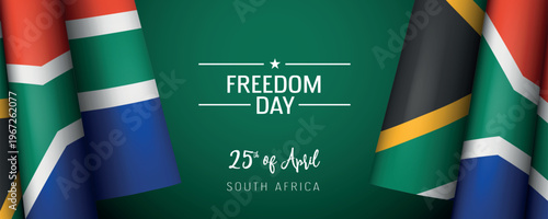 South Africa evacuation day vector banner, greeting card