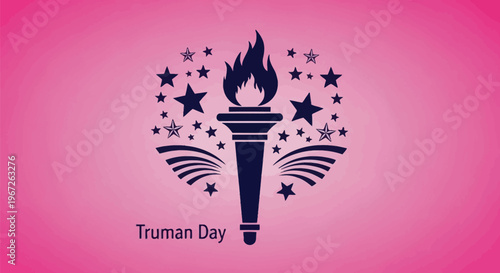 Truman Day logo with torch symbol.
