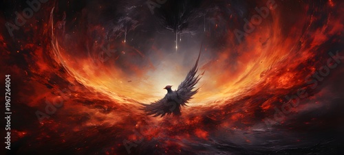 Astral vision phoenix meets cosmos,generative AI