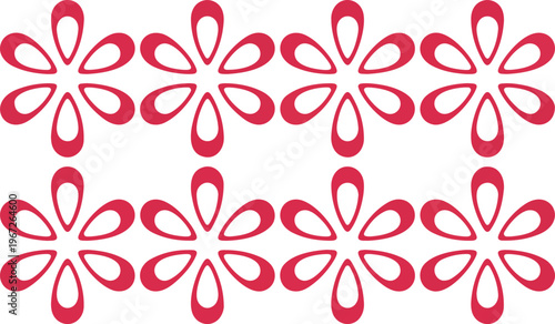 Angry emotion symbol set with red outline comic irritation marks, expressive doodle icons collection for frustration, rage, stress illustration