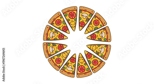 A delicious pie cut into slices.