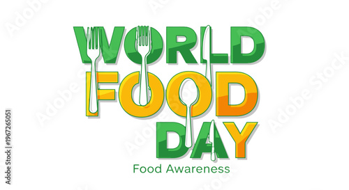 World Food Day awareness campaign logo.