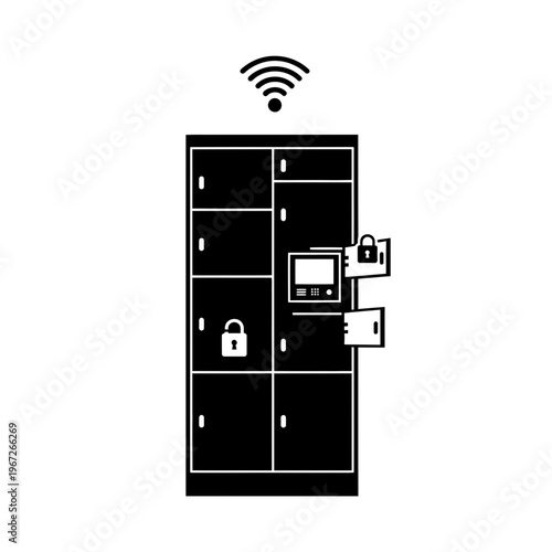 Smart Electronic Lockers with WiFi Connectivity.