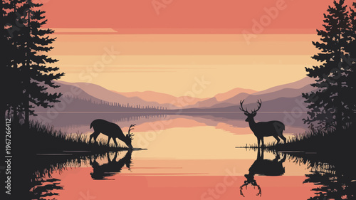Animal silhouette for environment