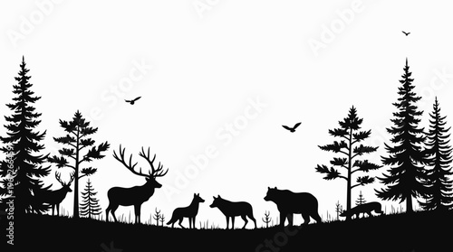 Animal silhouette for environment