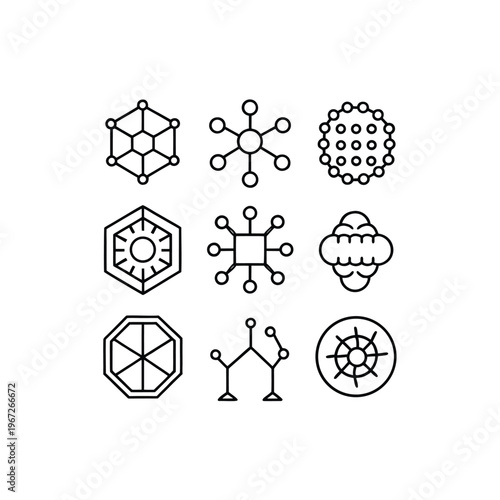 Deep Learning and Neural Network Icon Bundle