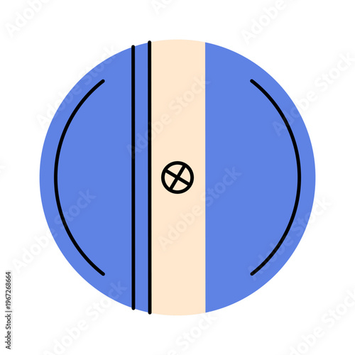 Pencil sharpener. Cartoon round cutter of graphite drawing tool, school stationery supplies for sharpening pencils, simple flat crayon blade equipment. Vector isolated illustration