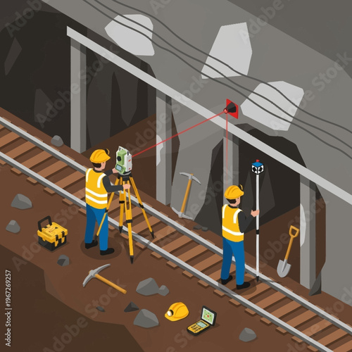 Isometric Underground Surveying - Precision in Tunnel Construction.