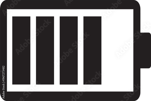 Power Battery Level Silhouettes App Icon Vector