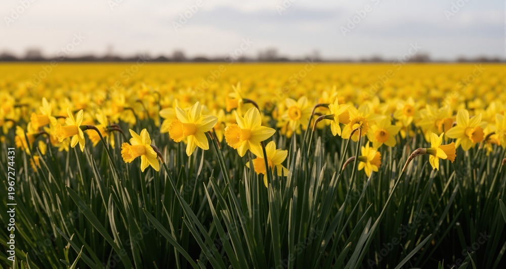 Obraz premium Daffodil flowers in the field 