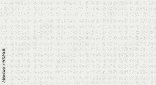 Abstract background of light gray Asian characters, a subtle and refined texture for design projects and artistic creations