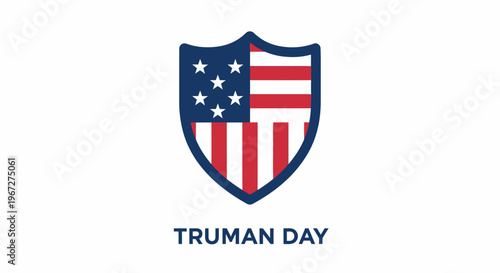 American shield with stars and stripes.