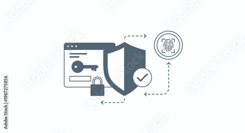 Cybersecurity and data protection with secure login and biometric authentication.