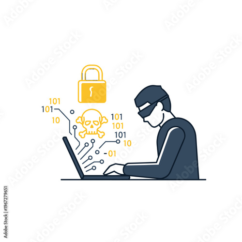 Hacker Cybercrime Threat Computer Security Data Breach Network Attack Internet Fraud