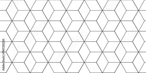 Abstract minimal square tech grid line box wallpaper. metal cube creative geometric fabric wall tiles gradient web triangle diamond honeycomb hexagon art decorative textile design.