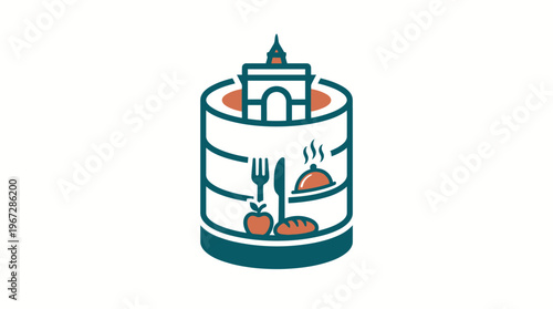 Conceptual Restaurant Logo Design With Parisian Features